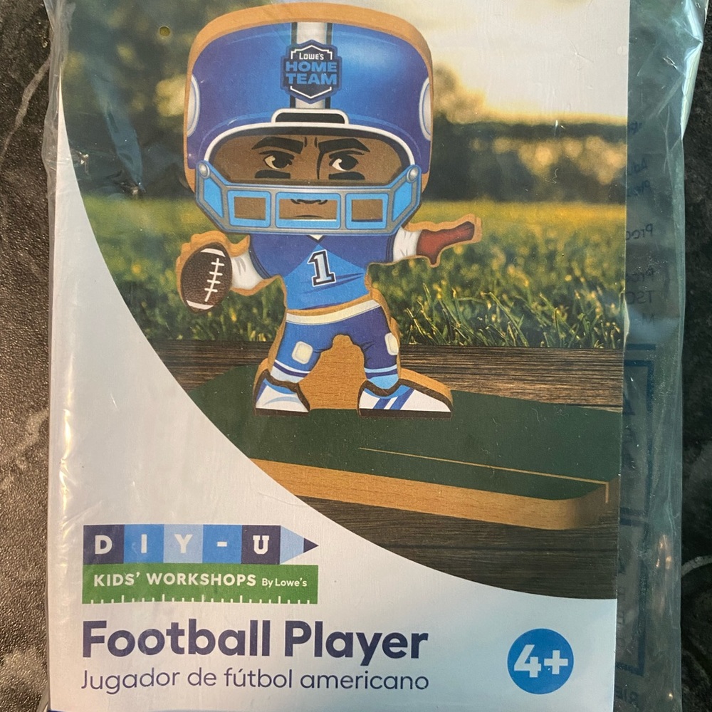 Lowes Build & Grow DIY football kit